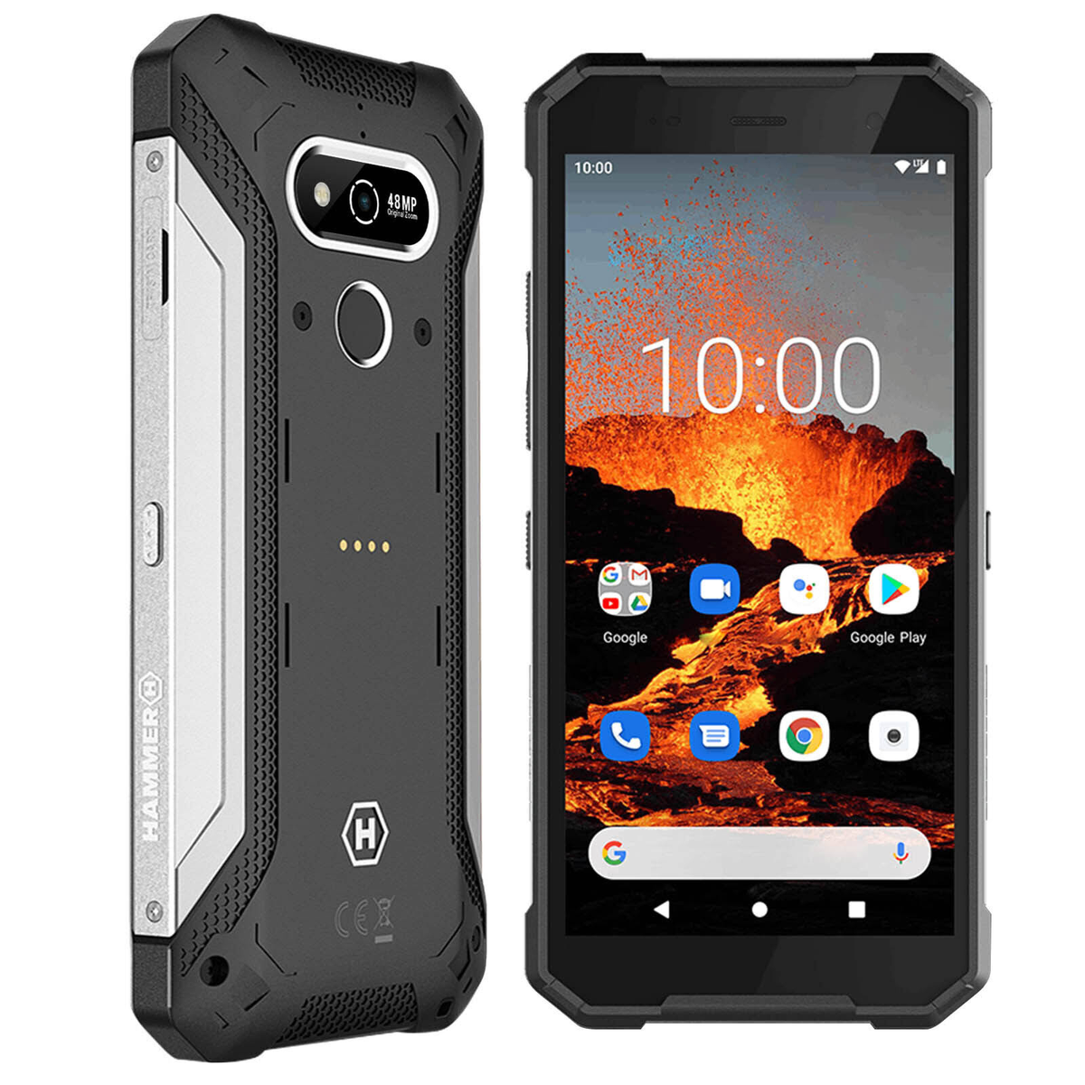 Móvil - 5902983609384 HAMMER H, Plata, 128 GB, 6 GB, 5,72 ", Full HD+, ARM 5000 mAhmAh