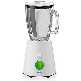 Batidora de Vaso - BRAUN JB 3060 WHS, 800 W, 5 velocidades, Blanco