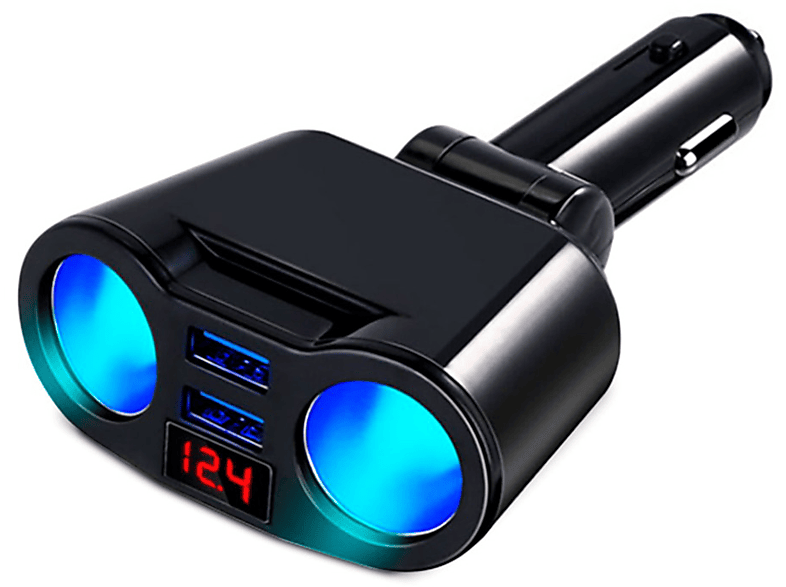 Cargadores - IMPERII Cargador de mechero de coche con 2x USB y 2x 31.0387 | MediaMarkt
