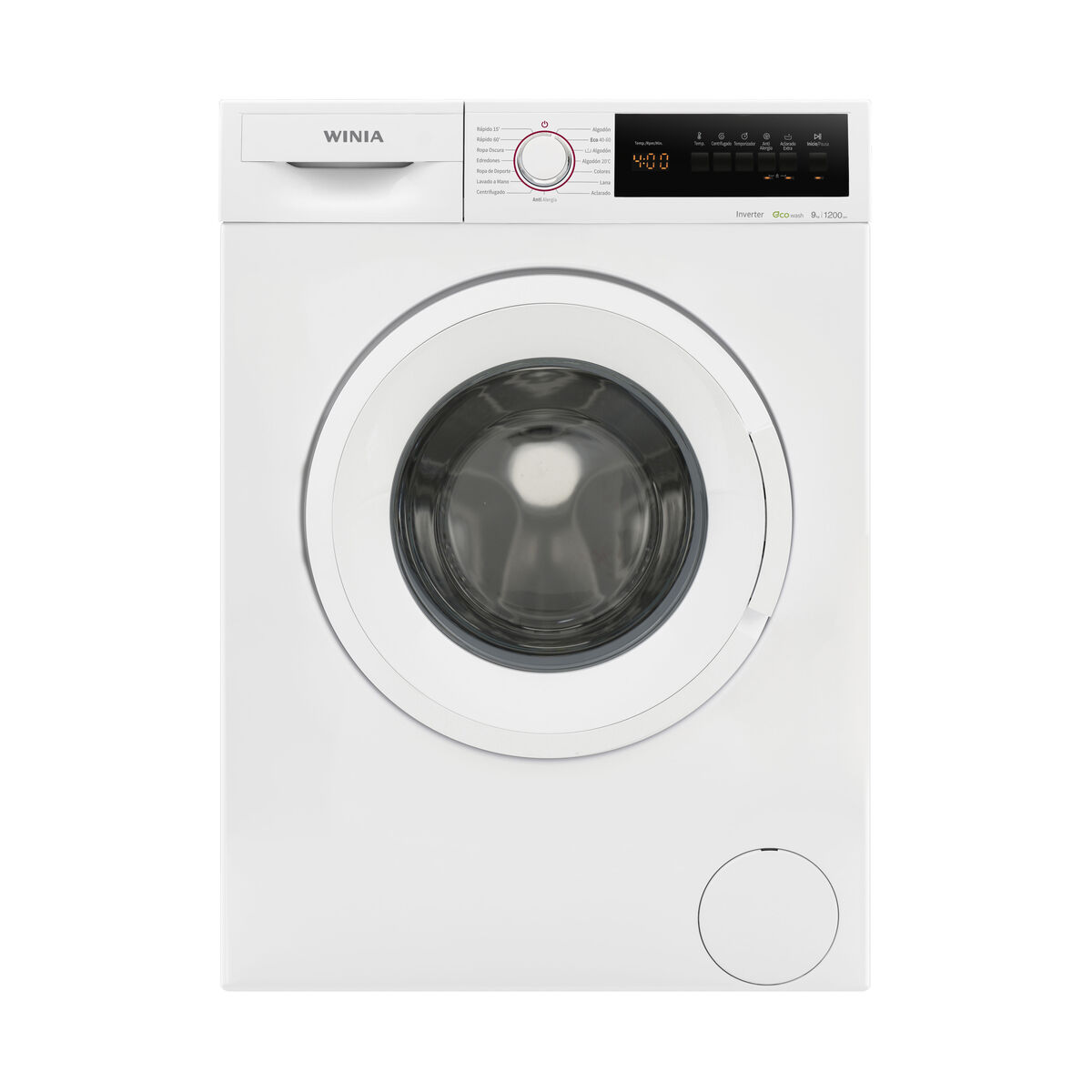 Lavadora carga frontal - WVD09T2WW12BB WINIA, 9 kg, Blanco