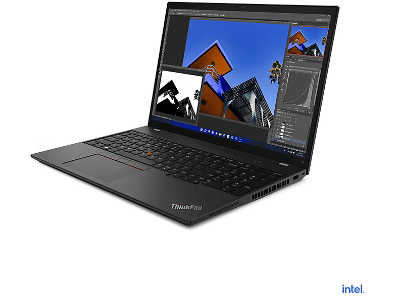 GB Schwarz Iris Graphics, Intel LENOVO Core™ Zoll GB T16 i5 512 Intel® Notebook Display, 16 Xe RAM, ThinkPad SSD, mit 16 G1, Prozessor,