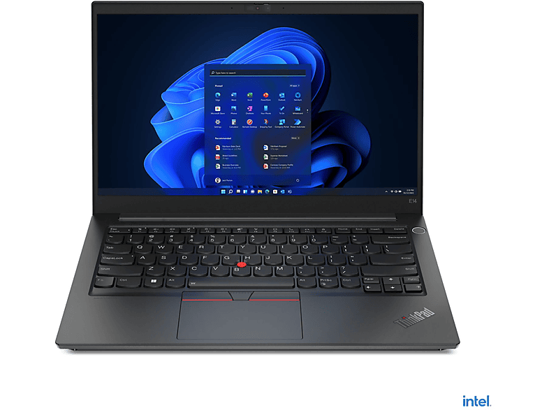 LENOVO TP E14 G4 i5 Prozessor, mit Schwarz Zoll Notebook GB Xe SSD, Intel Core™ 256 Display, I5-1235U Graphics, GB RAM, 8 14 Iris Intel® 8GB