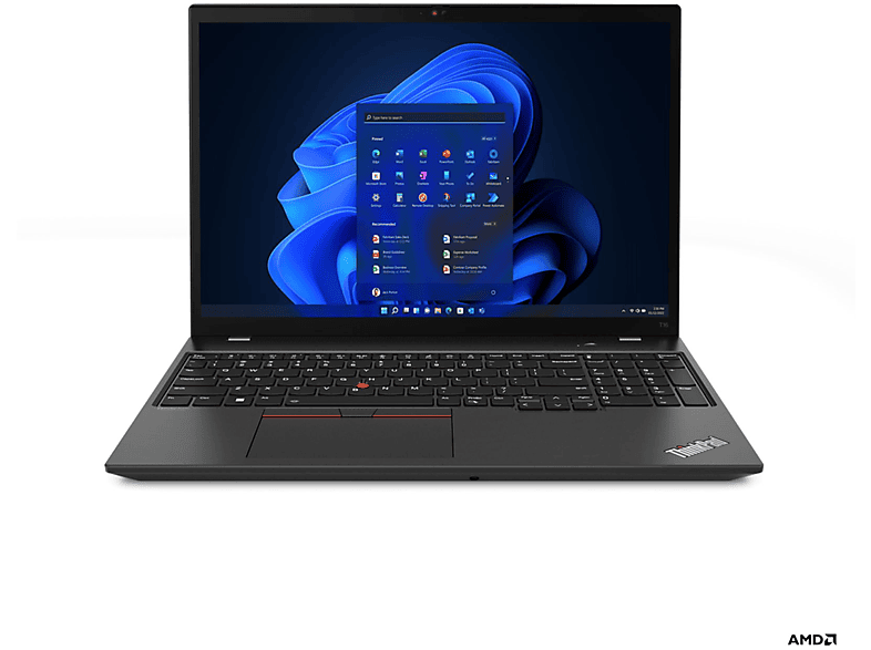 LENOVO ThinkPad T16 G1, Notebook mit 16 Zoll Display, 16 GB RAM, 512 GB SSD, AMD Radeon 680M, Schwarz