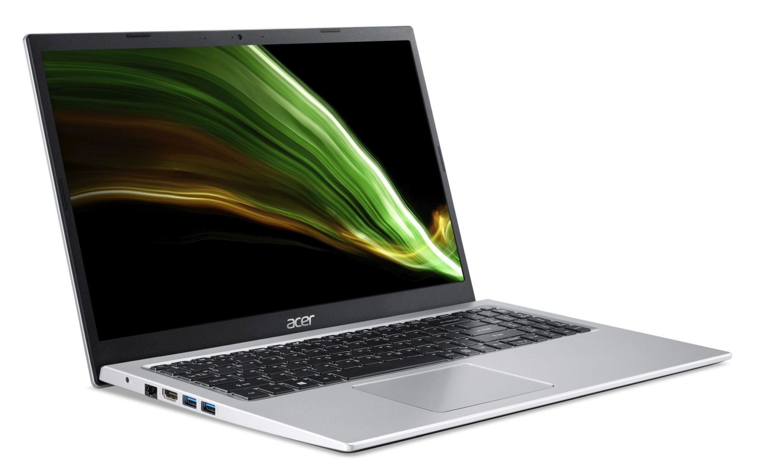 GB 256 Prozessor, Zoll A315-58 Core™ | Iris silber Notebook Aspire 3 SSD, Silber, Intel® Display, 8 ACER Graphics, GB 15,6 | mit Xe i5 RAM,