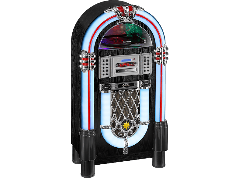 KARCHER JB 6608D Jukebox, DAB+, UKW (FM), DAB+, Bluetooth, Schwarz
