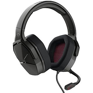 Auriculares gaming - TRUST 23799, Circumaurales, Negro