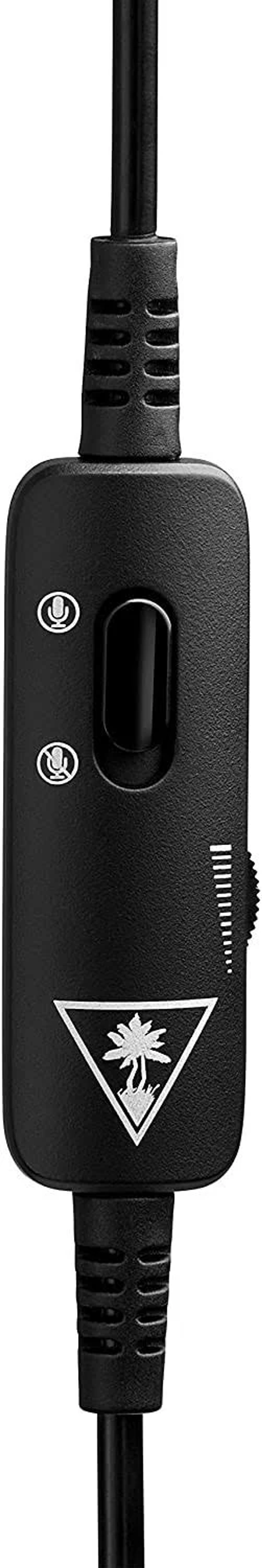 Controller audio nero. È dotato di un pulsante di disattivazione microfono e controllo del volume.