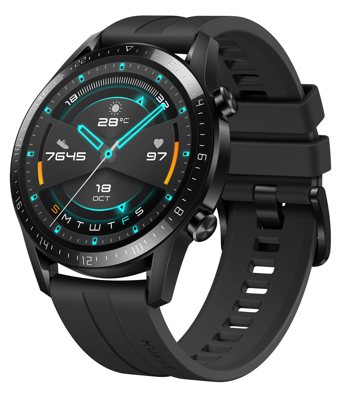 Schwarz 2, Watch HUAWEI GT Smartwatch,