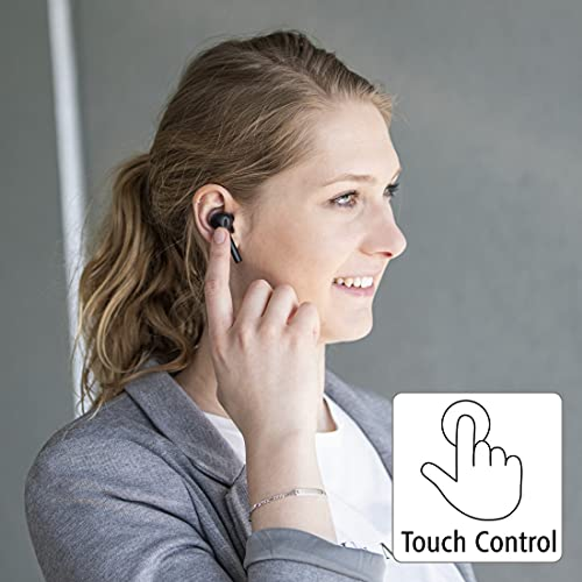 HAMA Spirit Go, In-ear True Kopfhörer Wireless Schwarz Bluetooth