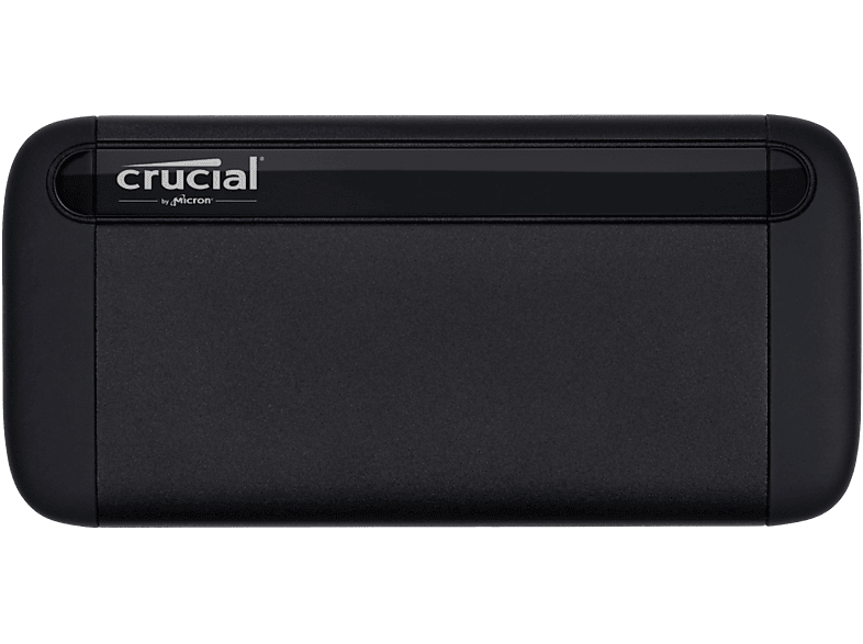 CRUCIAL X8, 2 TB Flash, SSD, extern, Schwarz