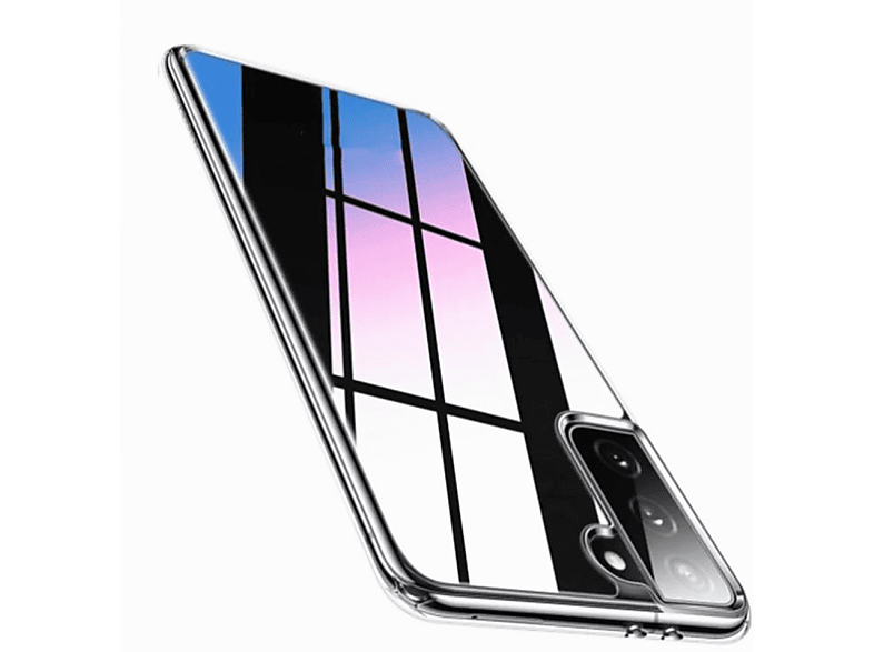INF Samsung Galaxy S21 Plus Hülle gehärtetes Glas mit Metallrahmen ...