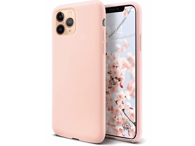 INF iPhone 11 Pro Max Handyhülle Liquid Silicone hellrosa, Backcover, apple, iPhone 11 Pro Max (6.5 Zoll), Nude Pink (hell beigerosa) | Backcover