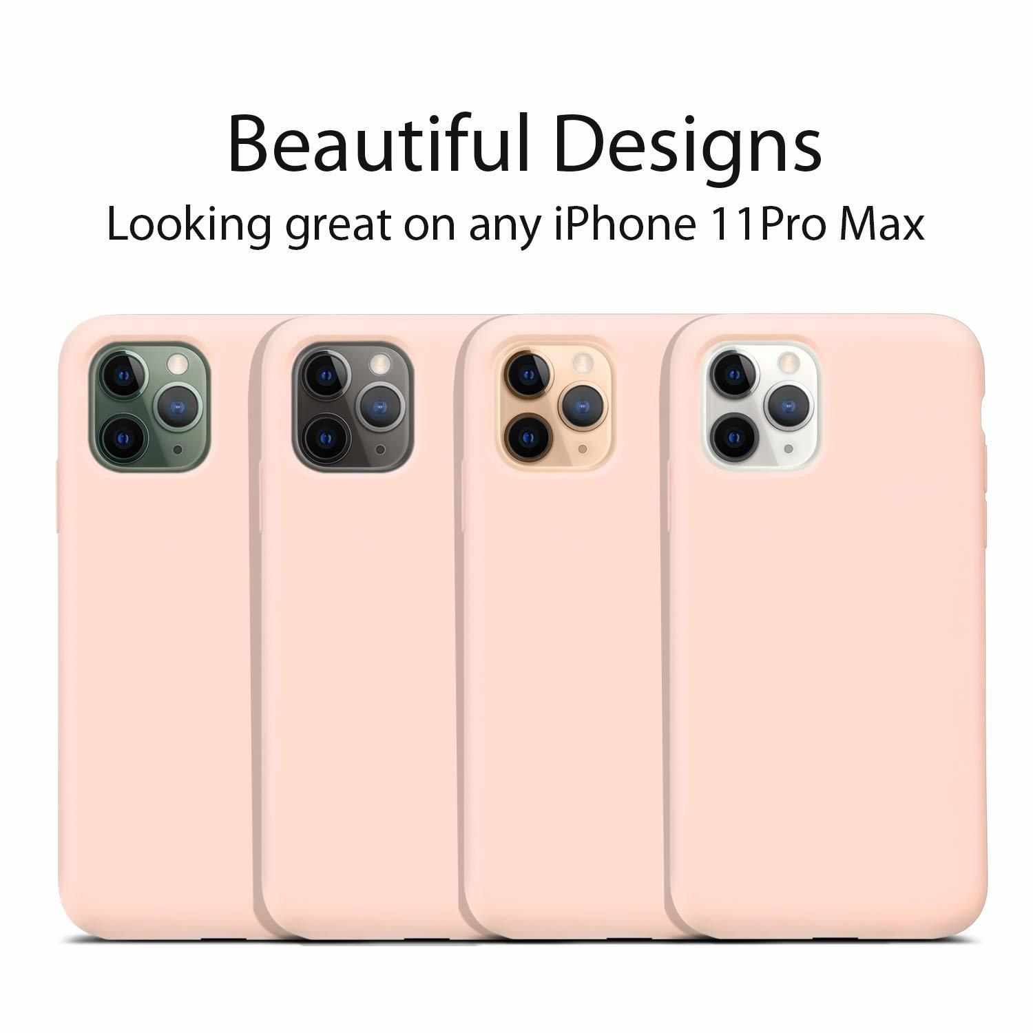 Backcover, 11 (6.5 Pro INF Handyhülle Liquid 11 beigerosa) apple, Nude iPhone Pro iPhone Zoll), Pink Max Silicone (hell hellrosa, Max