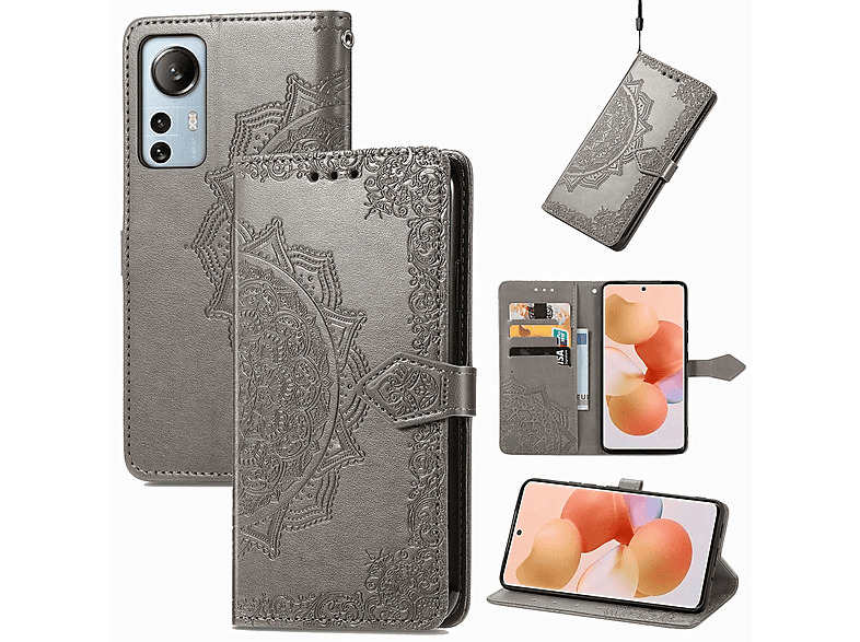 Schutzhülle Flip Cover Für Xiaomi Mi 12 Lite | Glatt & Schwarz | Mit TPU-Innenschale | Vollständiger Schutz