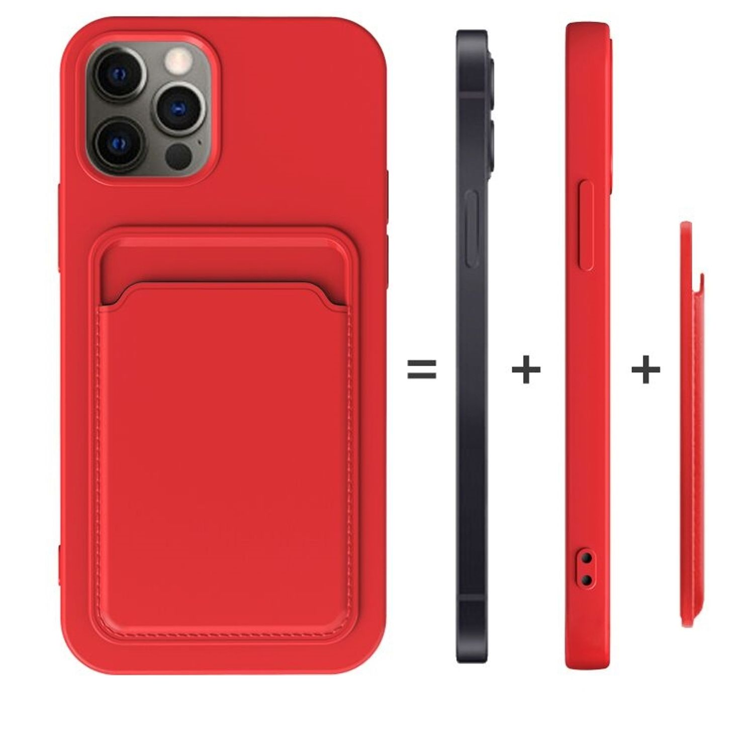 KÖNIG DESIGN Case, Backcover, Orange Apple, iPhone Mini, 12