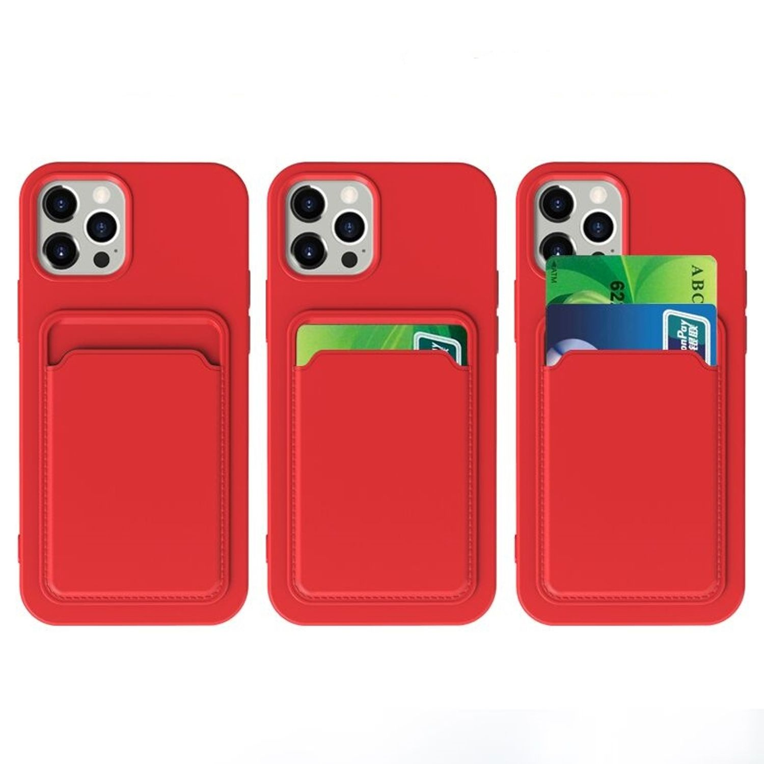 KÖNIG iPhone 12 Apple, Case, Pro, Backcover, DESIGN Rot