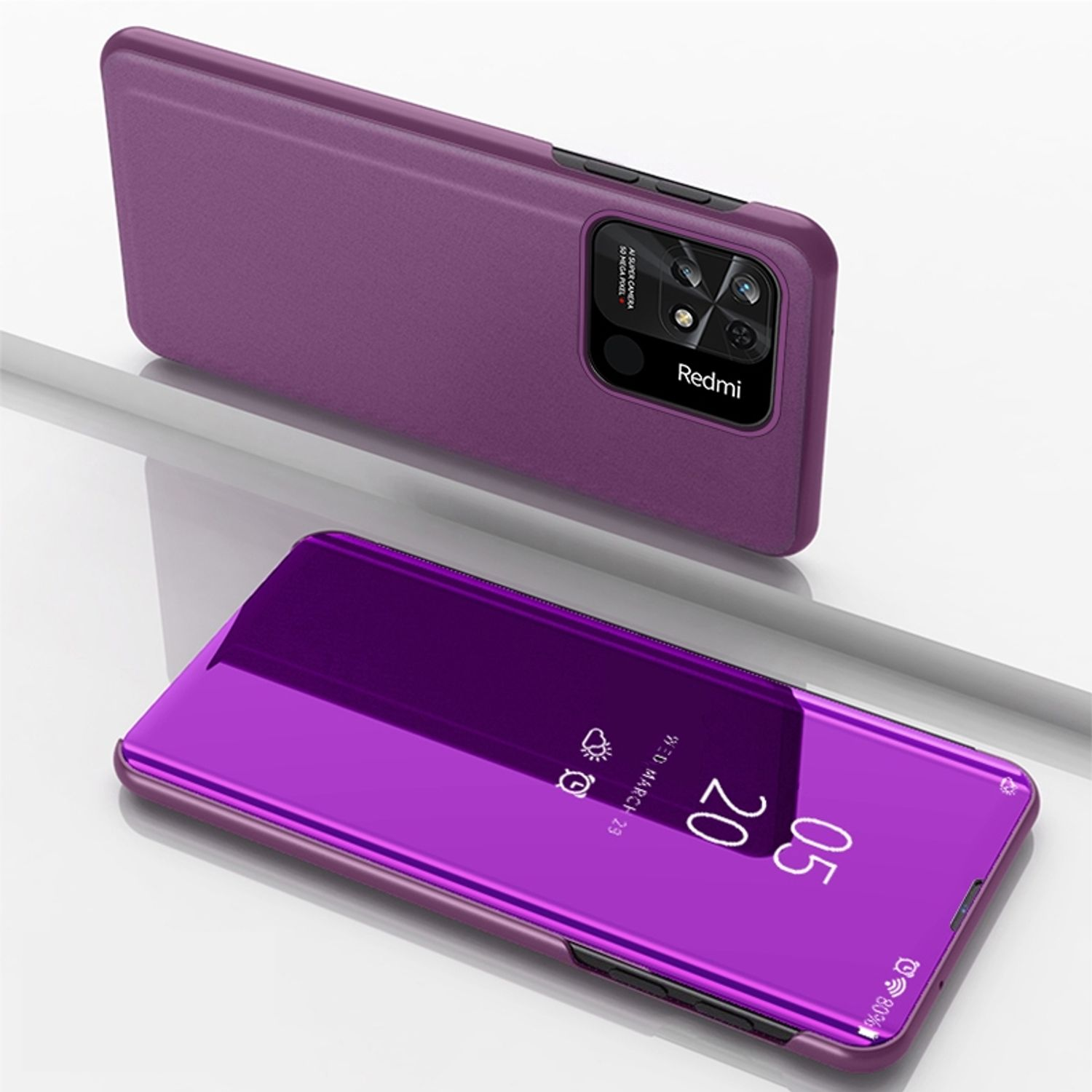 KÖNIG DESIGN Case, Full Cover, Redmi Violett Xiaomi, 10C