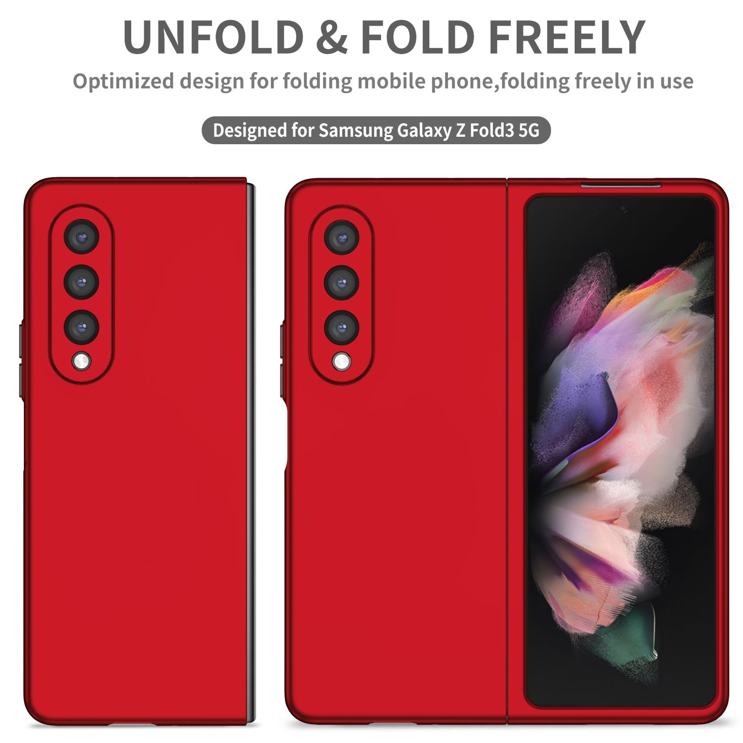 KÖNIG Samsung, Backcover, Fold4 5G, Case, DESIGN Rot Galaxy Z