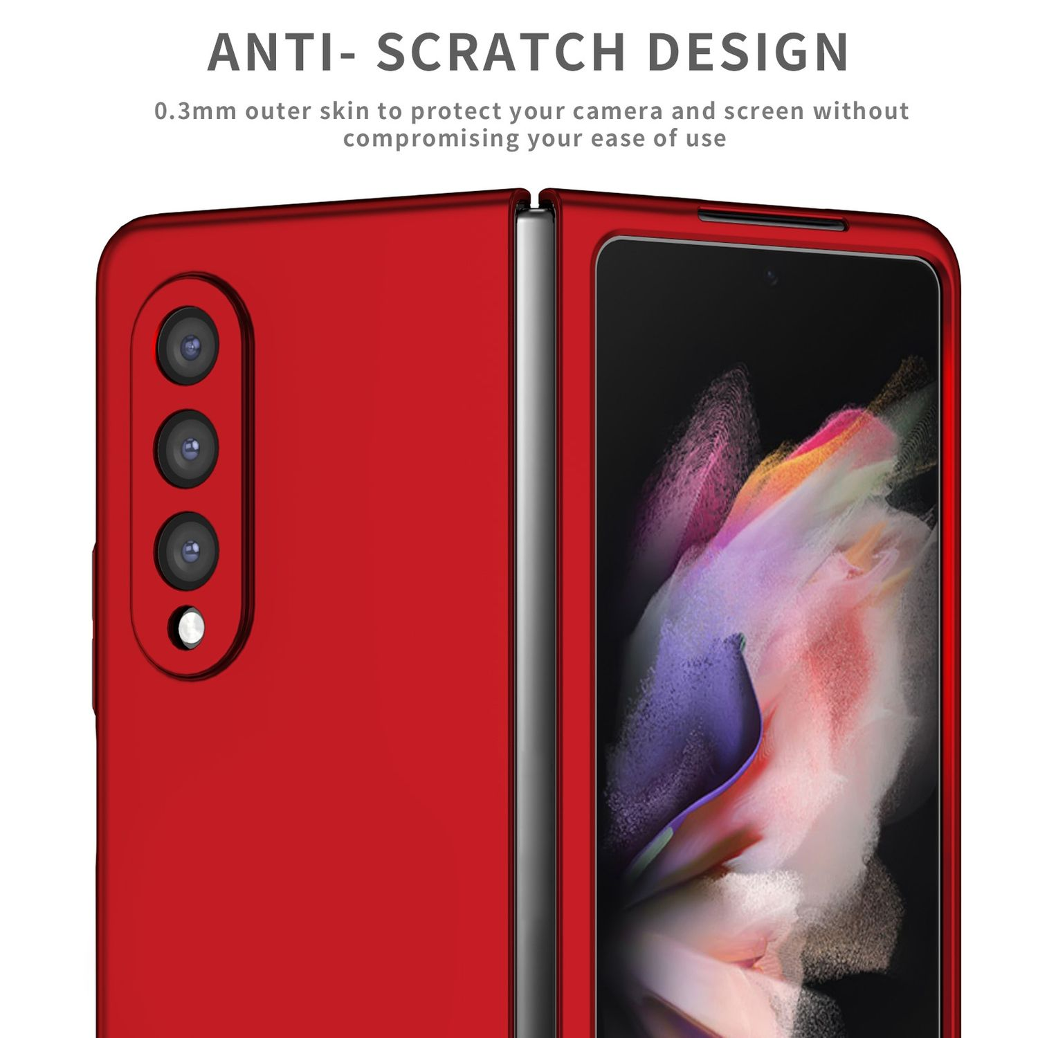 DESIGN Case, Galaxy Backcover, Rot Samsung, KÖNIG Z 5G, Fold4