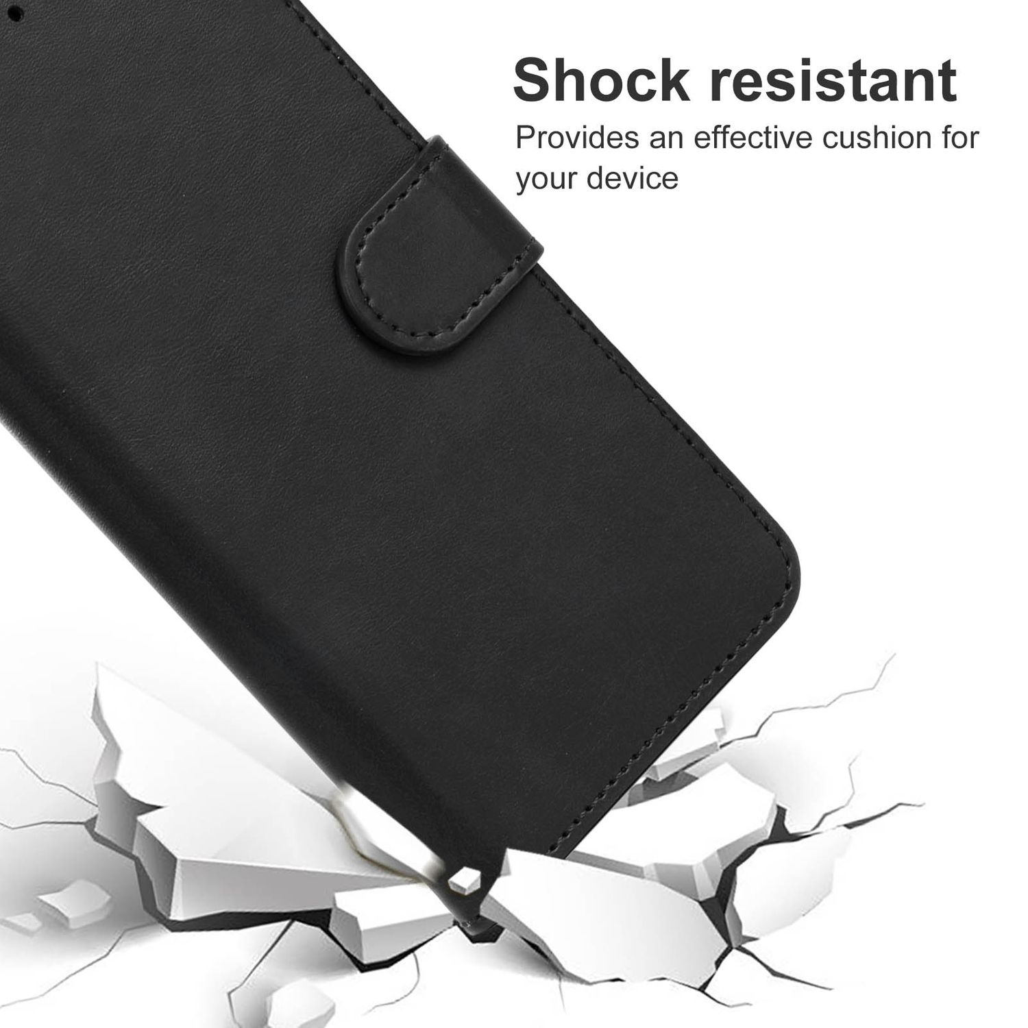 KÖNIG DESIGN Schwarz Xiaomi, Redmi Case, Book K50 Pro, Bookcover