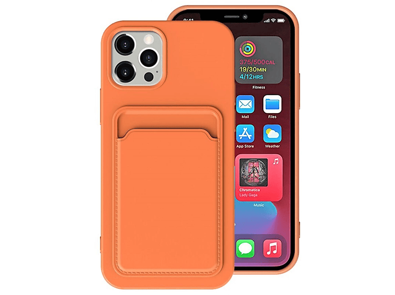 iPhone Pro Backcover, Case, Apple, Max, DESIGN 12 Orange KÖNIG