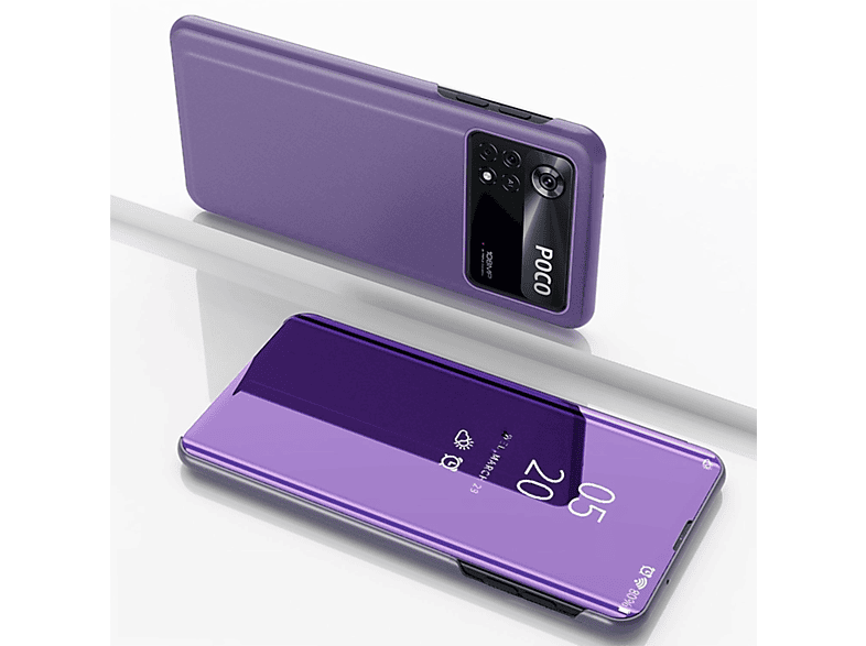 KÖNIG DESIGN Case, Full Poco 5G, Xiaomi, X4 Pro Cover, Lila-blau