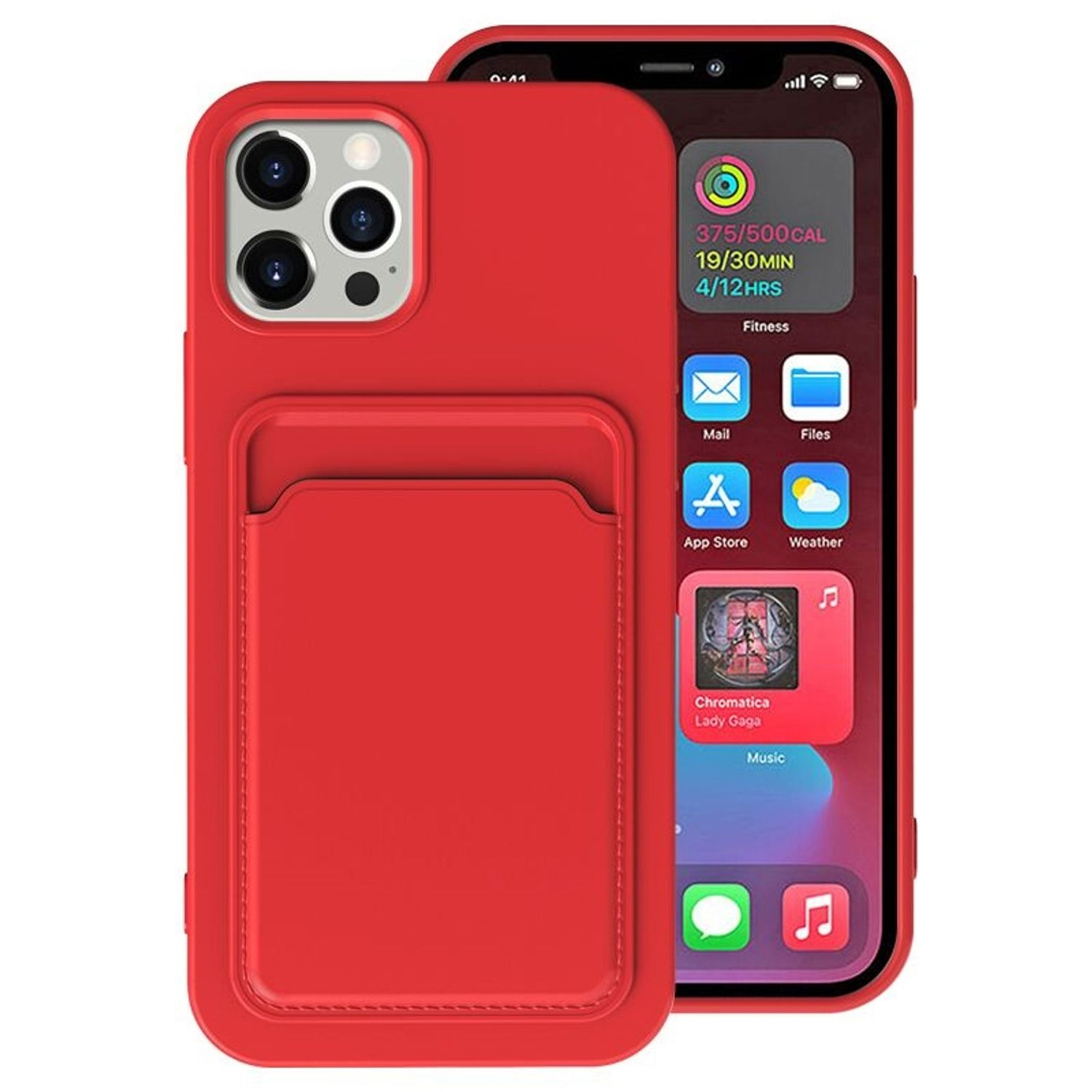 KÖNIG DESIGN Case, Backcover, Apple, Rot Pro, iPhone 12