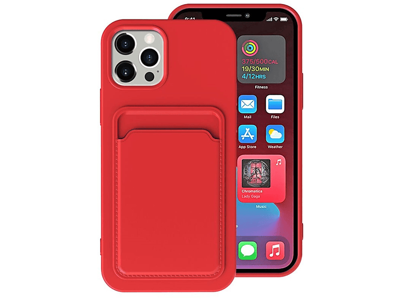 KÖNIG iPhone 12 Apple, Case, Pro, Backcover, DESIGN Rot
