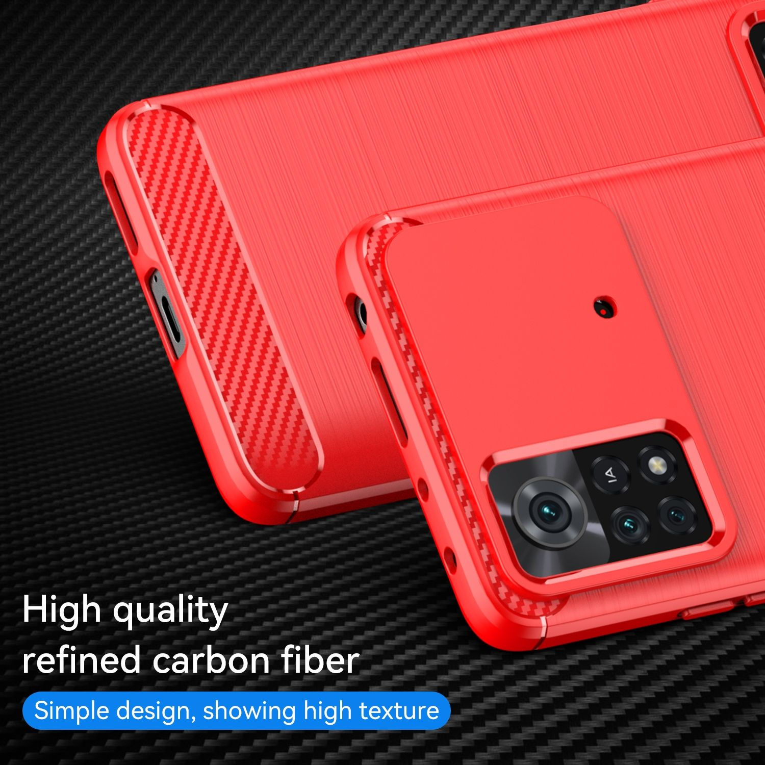 Pro Rot DESIGN 5G, Case, Backcover, KÖNIG Xiaomi, X4 Poco