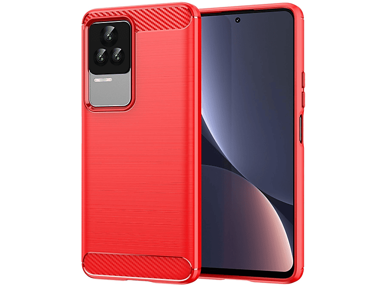 K40S, Redmi Xiaomi, KÖNIG Backcover, Case, DESIGN Rot