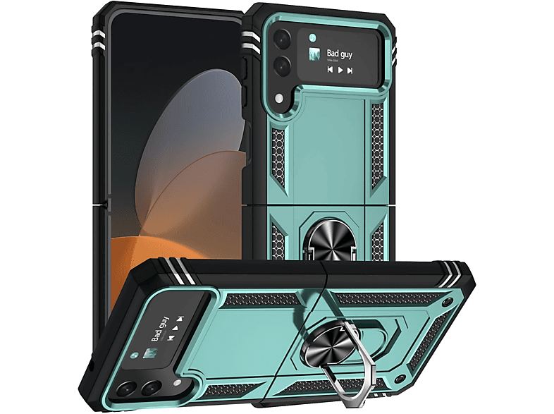 KÖNIG DESIGN Case, Backcover, 5G, Dunkelgrün Z Galaxy Flip4 Samsung