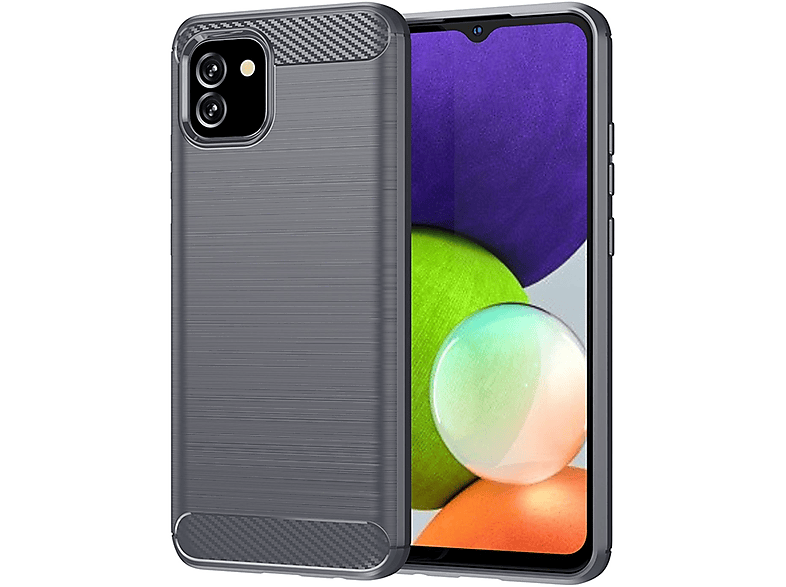 KÖNIG DESIGN Case, Backcover, Samsung, Galaxy A03 EU Version, Grau