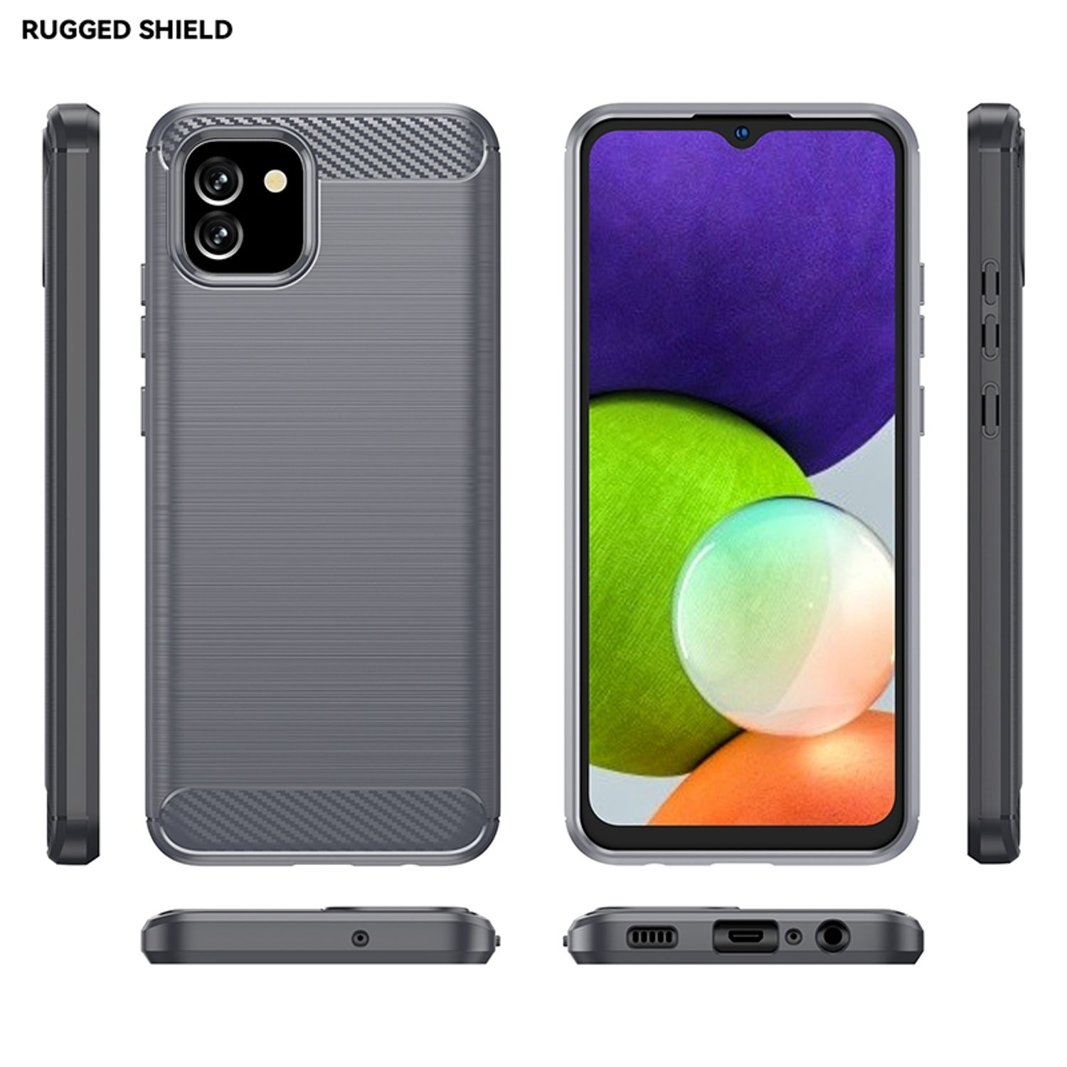 Version, A03 Samsung, EU Case, Galaxy KÖNIG Backcover, Grau DESIGN