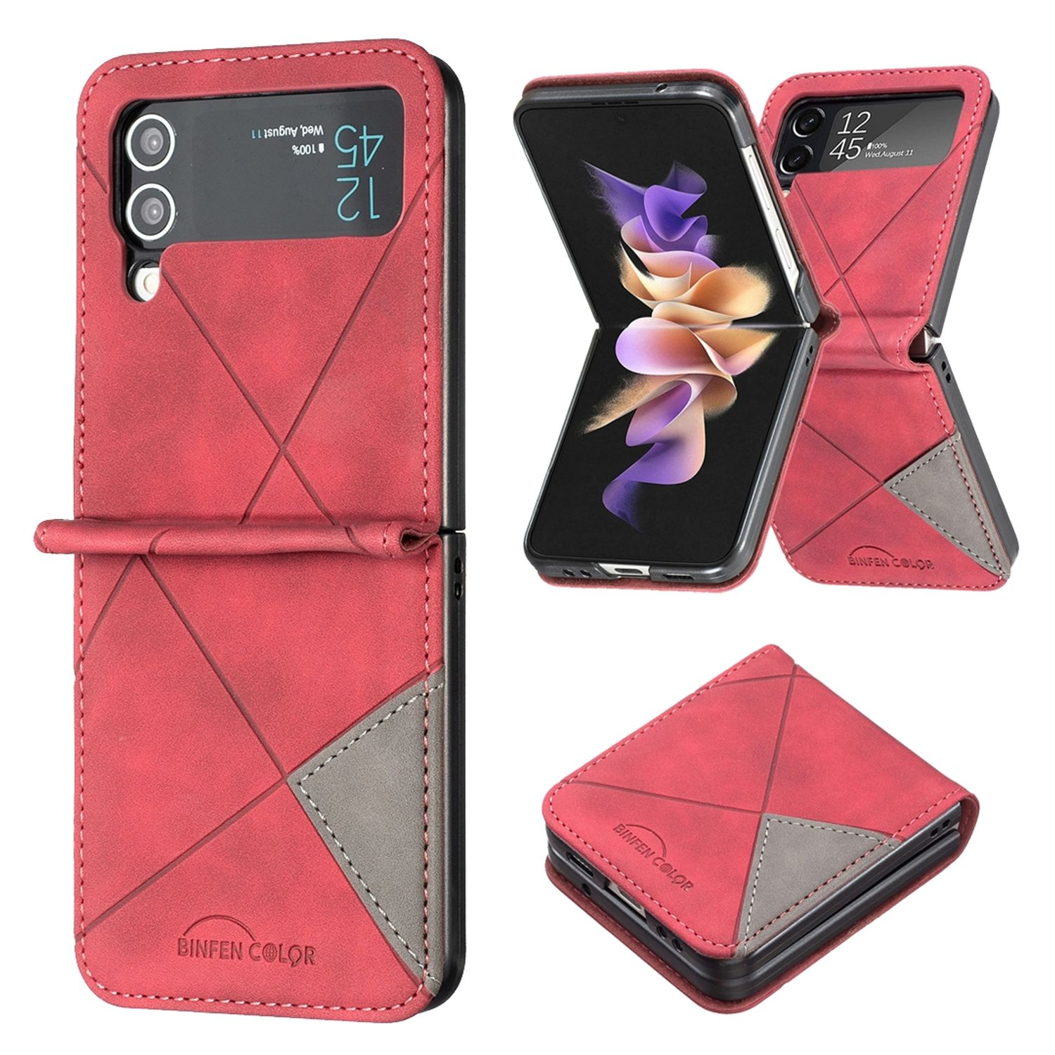 Z DESIGN Flip4 Backcover, Rot Samsung, 5G, Galaxy KÖNIG Case,