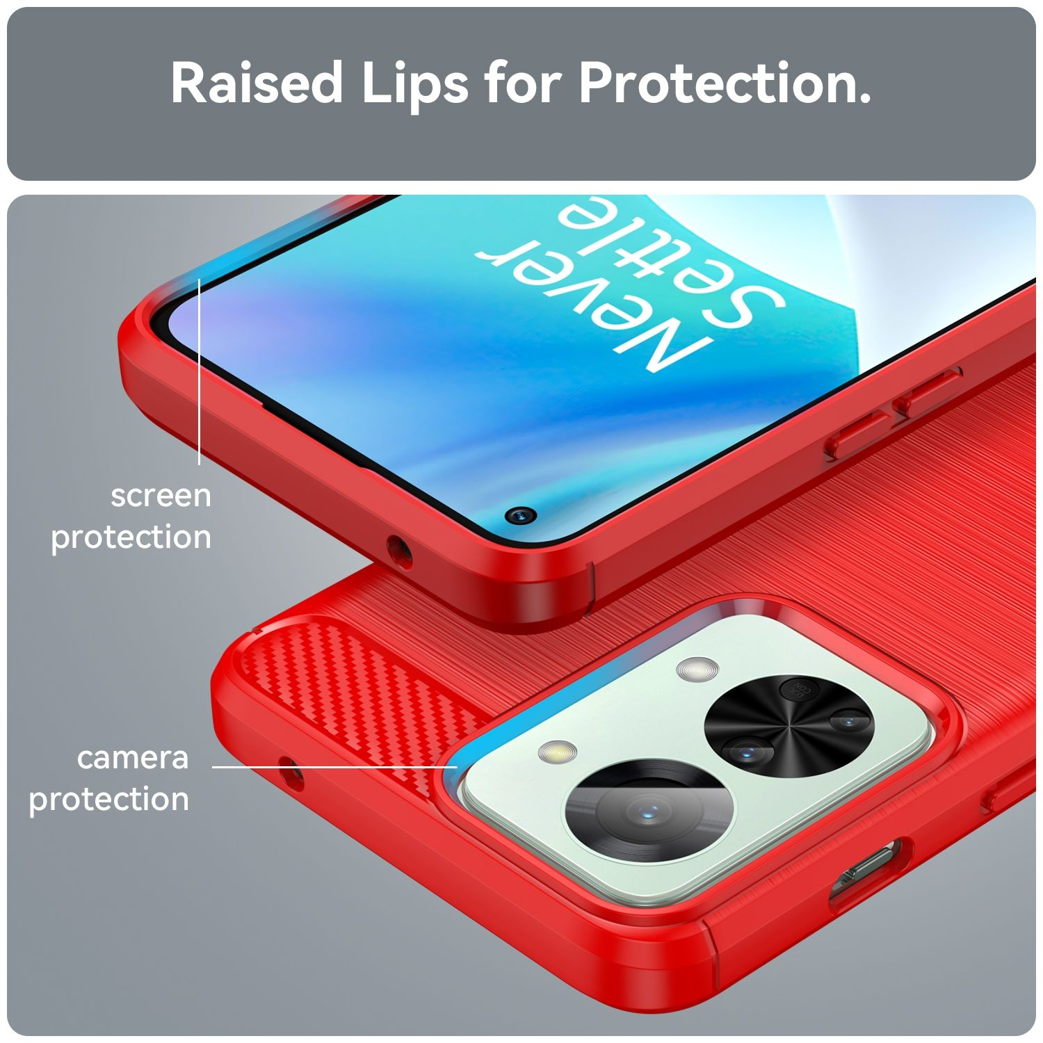 KÖNIG DESIGN Nord Case, Backcover, OnePlus, 2T, Rot