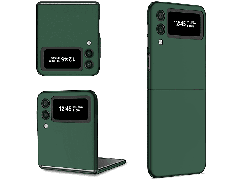 Galaxy KÖNIG Dunkelgrün Flip4 Z DESIGN Case, Samsung, 5G, Backcover,
