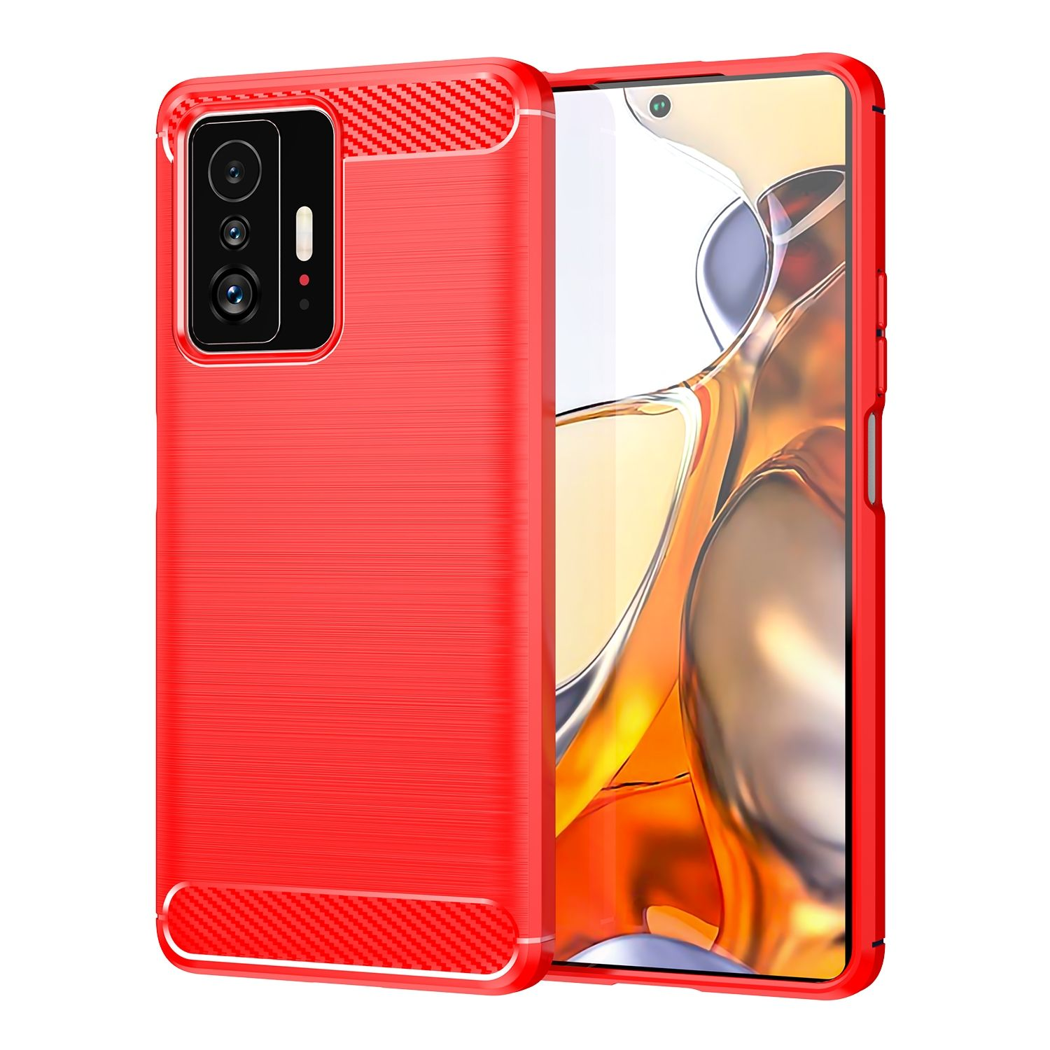 KÖNIG Xiaomi, Rot DESIGN Backcover, Pro, 11T Case,