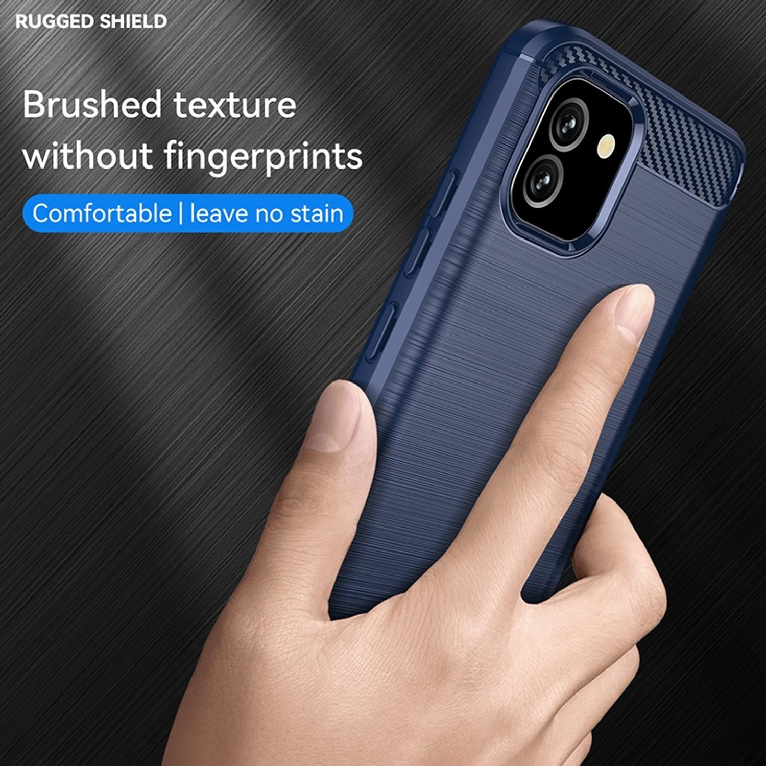 Backcover, EU Galaxy Samsung, A03 DESIGN KÖNIG Blau Version, Case,