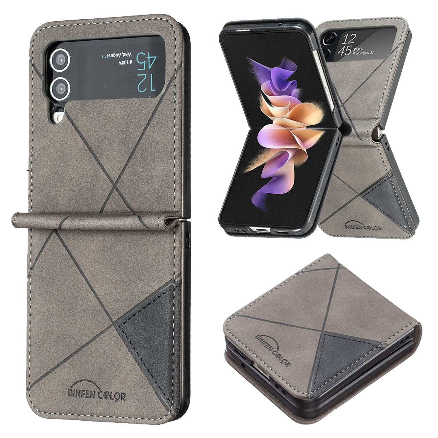 KÖNIG DESIGN Case, Backcover, Samsung, Grau Galaxy 5G, Flip4 Z