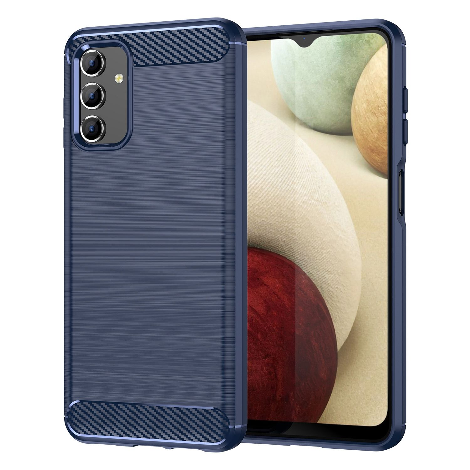 Galaxy A04s, DESIGN Backcover, Samsung, Case, KÖNIG Blau