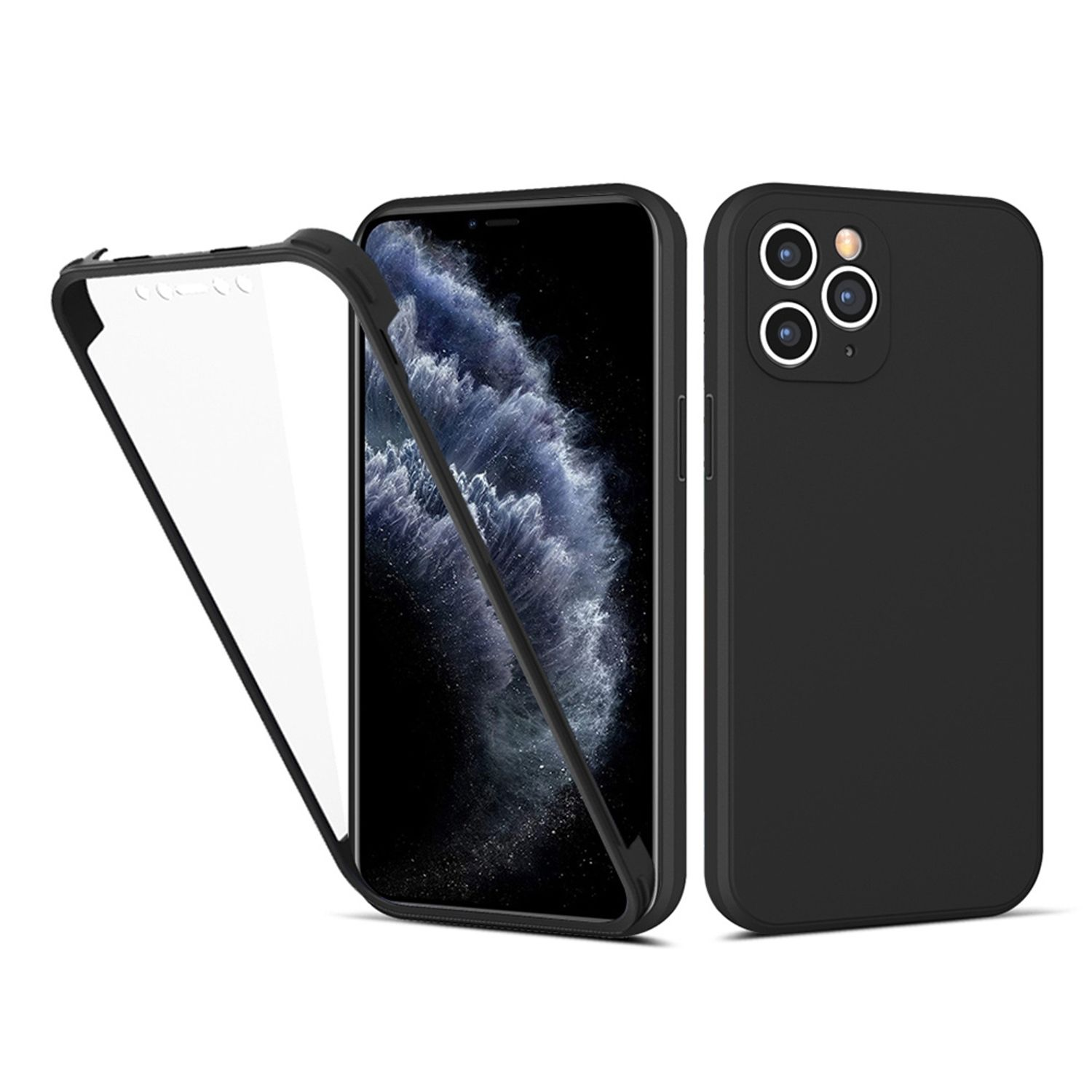 KÖNIG DESIGN Case, 13 Schwarz Apple, iPhone Cover, Full Pro Max