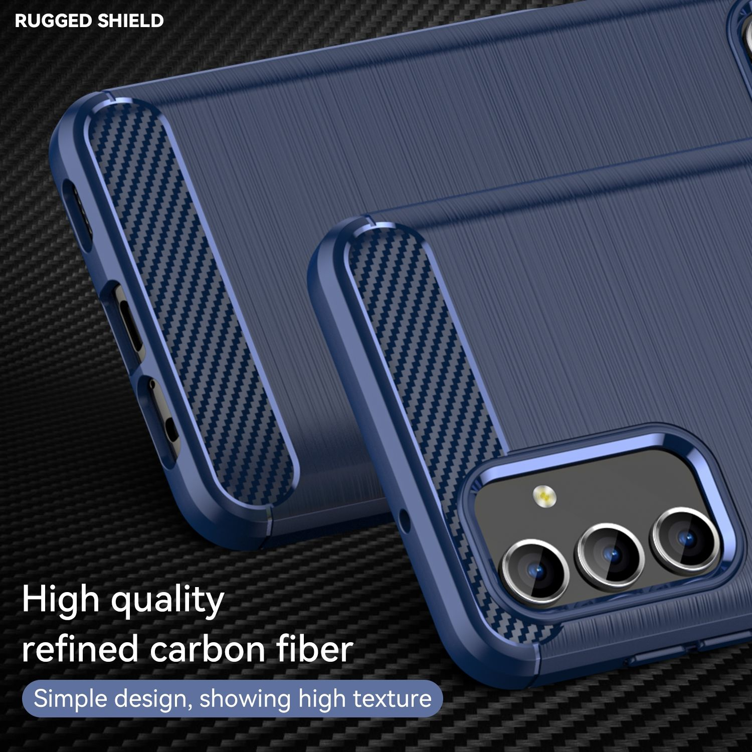 Case, A04s, DESIGN Samsung, Galaxy KÖNIG Blau Backcover,