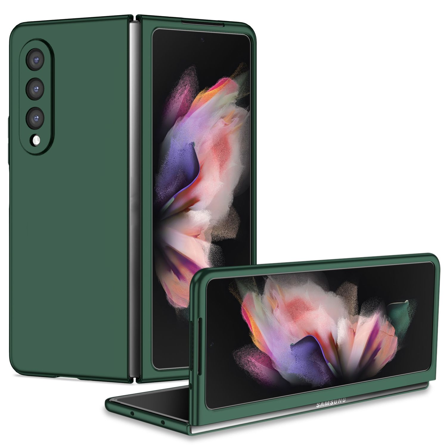 Samsung, KÖNIG Case, 5G, Z Galaxy Fold4 Backcover, Dunkelgrün DESIGN