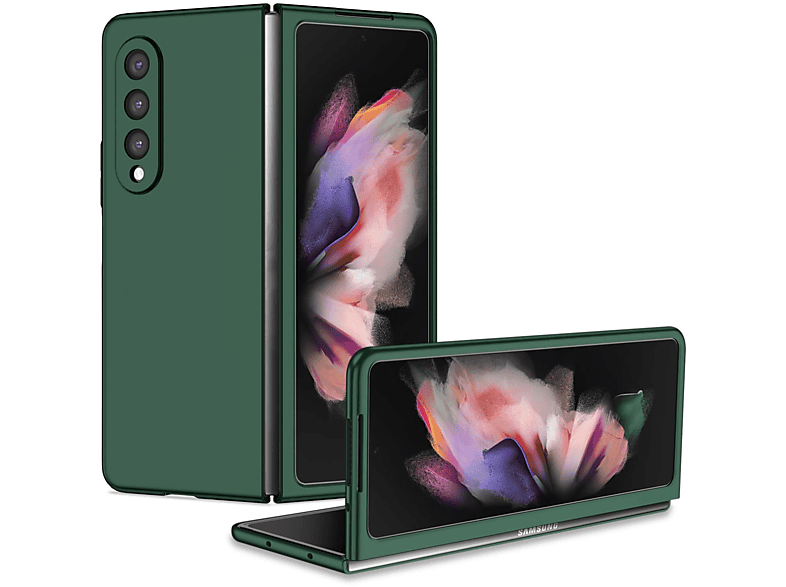 KÖNIG DESIGN Case, Backcover, Fold4 Dunkelgrün 5G, Galaxy Samsung, Z