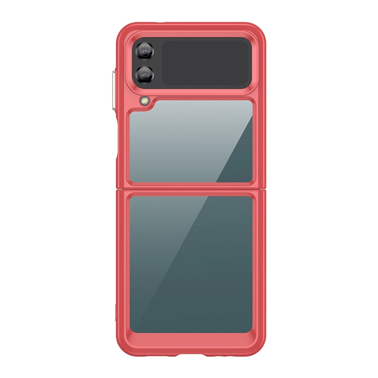 Rot DESIGN Galaxy KÖNIG Backcover, 5G, Flip4 Case, Samsung, Z