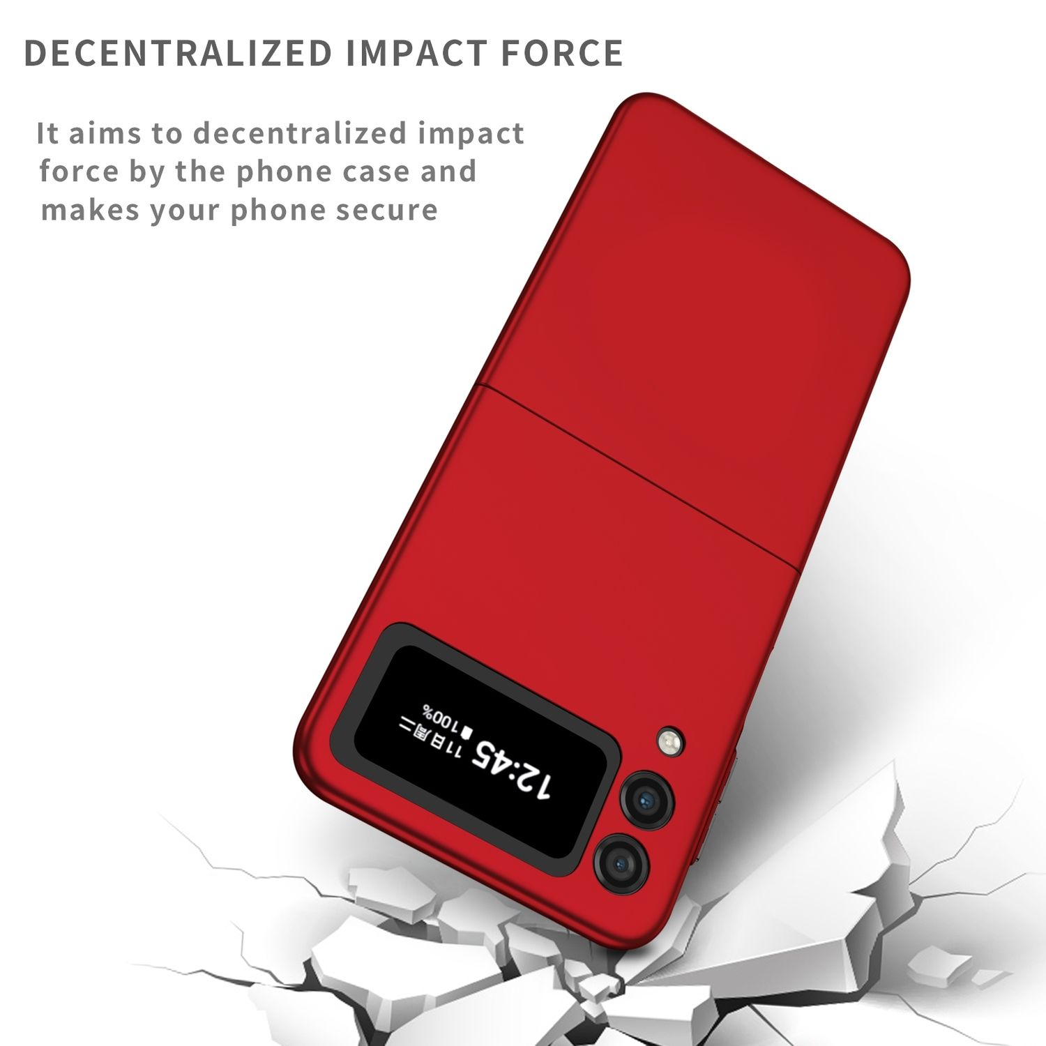5G, Flip4 Backcover, Rot DESIGN Galaxy Z Case, KÖNIG Samsung,