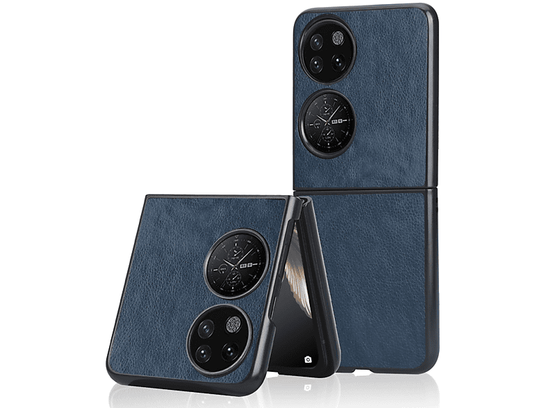 KÖNIG DESIGN Case, Backcover, Huawei, P50 Pocket, Blau