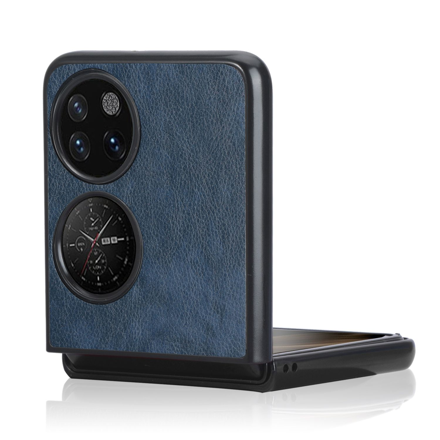 Huawei, P50 KÖNIG Pocket, Backcover, DESIGN Blau Case,