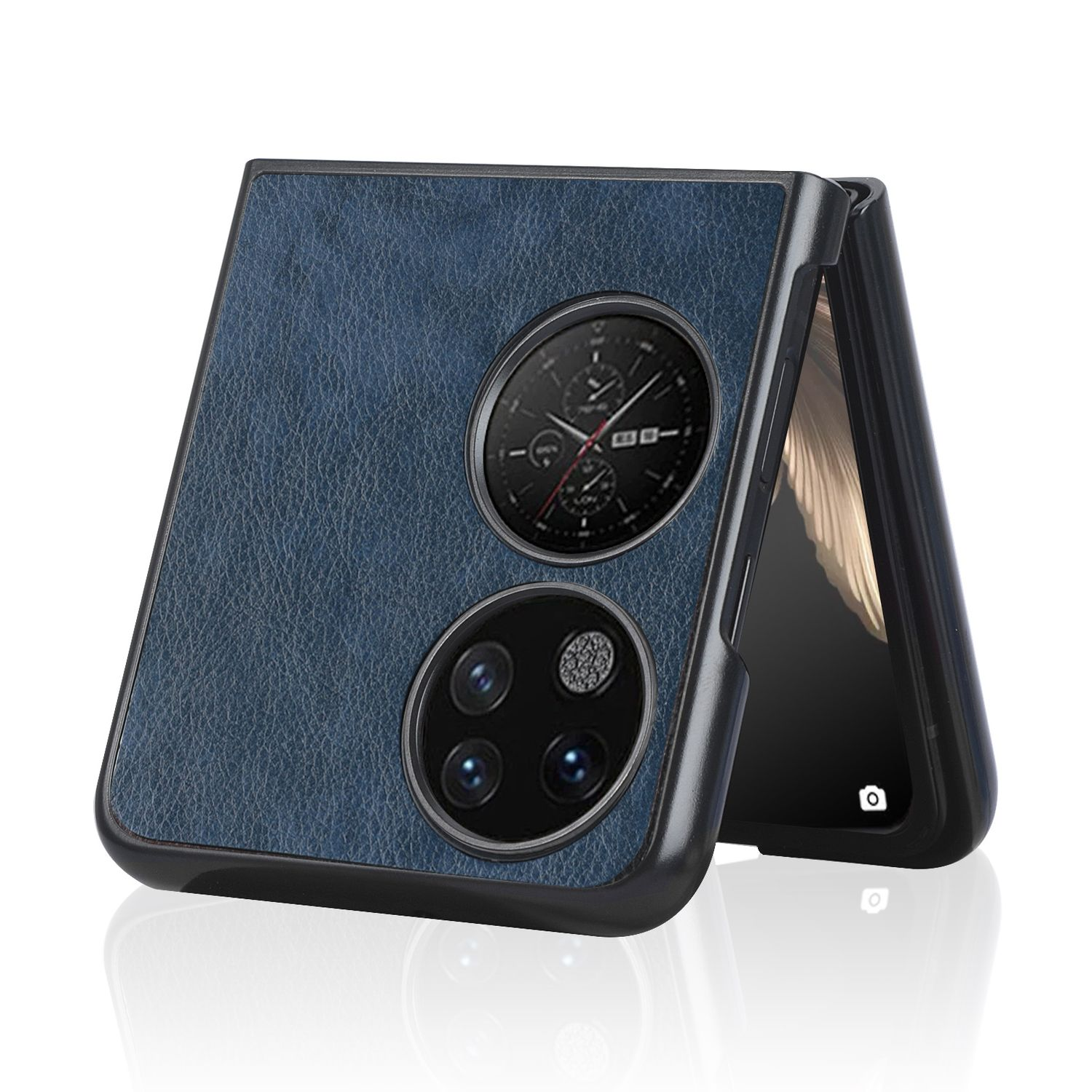Huawei, P50 KÖNIG Pocket, Backcover, DESIGN Blau Case,