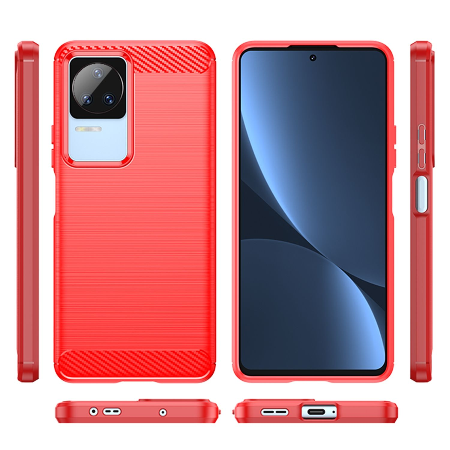 Xiaomi, Backcover, KÖNIG DESIGN Rot Case, F4, Poco